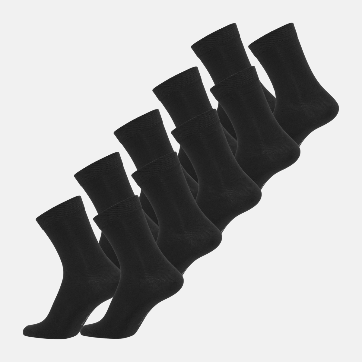 Image of 10 par sorte bambus strømper