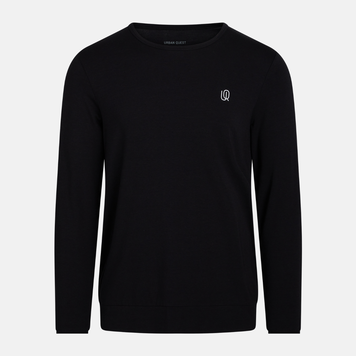 Image of Langærmet bambus sweatshirt i sort
