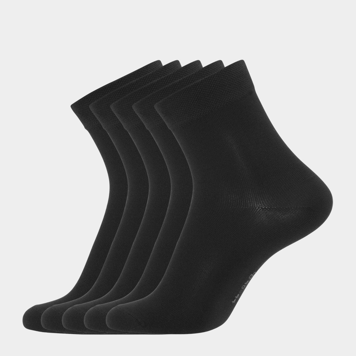 Image of 5 par sorte bambus sokker (Low cut)