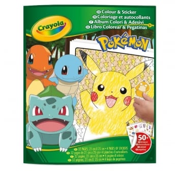 CRAYOLA POKEMON Väritys- ja tarrasetti