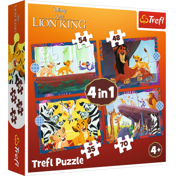 TREFL DISNEY Palapelisetti 4in1 Leijonakuningas