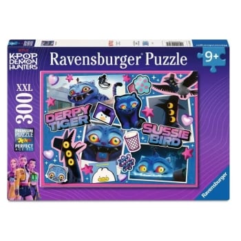 RAVENSBURGER-palapeli K-Pop Demon Hunters Derpy & Sussie, 300 kpl, XXL
