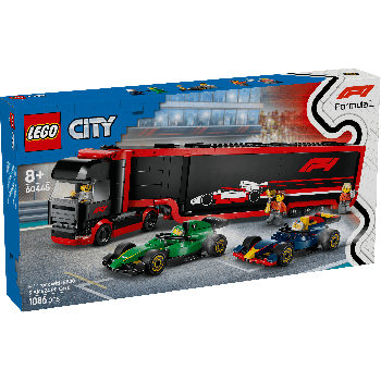 LEGO City F1®-rekka ja F1®-autot RB20 ja AMR24 60445