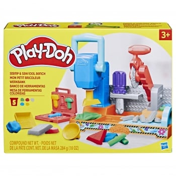 PLAY-DOH Leikkisetti Työkalupenkki Naulaa ja leimaa