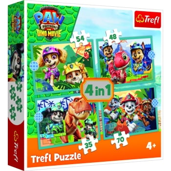 TREFL PAW PATROL palapelisetti 4 in 1 Ryhmä Hau