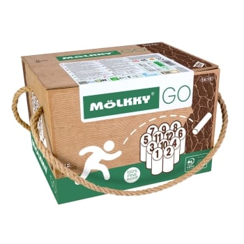 TACTIC Lautapeli Mölkky GO pahvilaatikossa