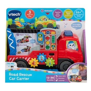 VTECH Interaktiivinen Road rescue -autonkuljetusauto (englanninkielinen)