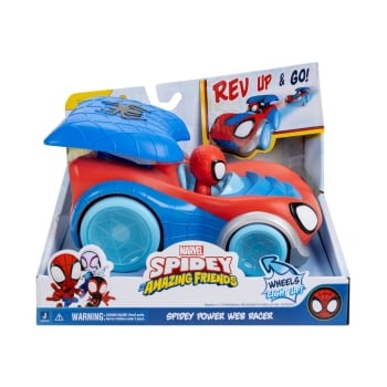SPIDEY AND HIS AMAZING FRIENDS ajoneuvo Spidey Power Web Racer, 18 cm