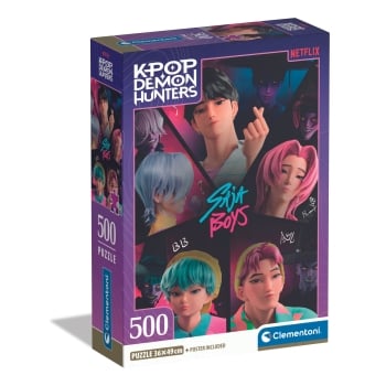 CLEMENTONI KPOP DEMON HUNTERS palapeli 500 kpl kompakti
