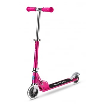 MICRO Potkulauta Light LED-valoilla, pinkki