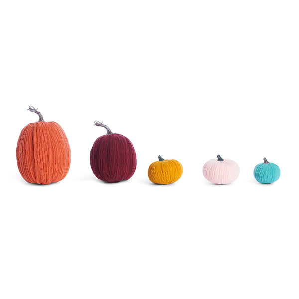 Craft Yarn Wrapped Pumpkins Pattern