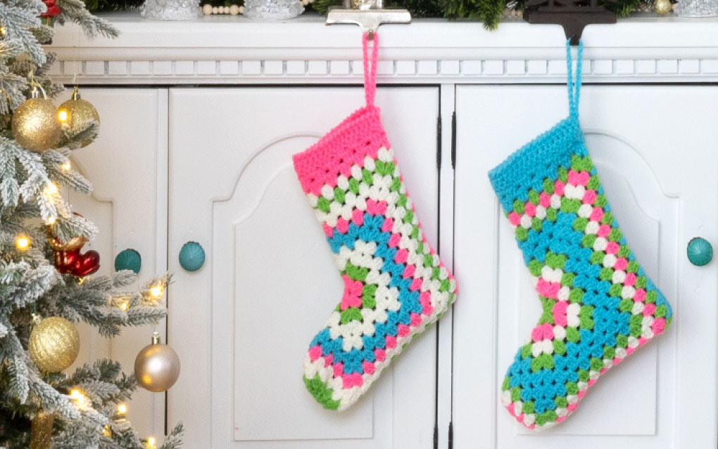 Crochet Hexi Christmas Stocking Pattern