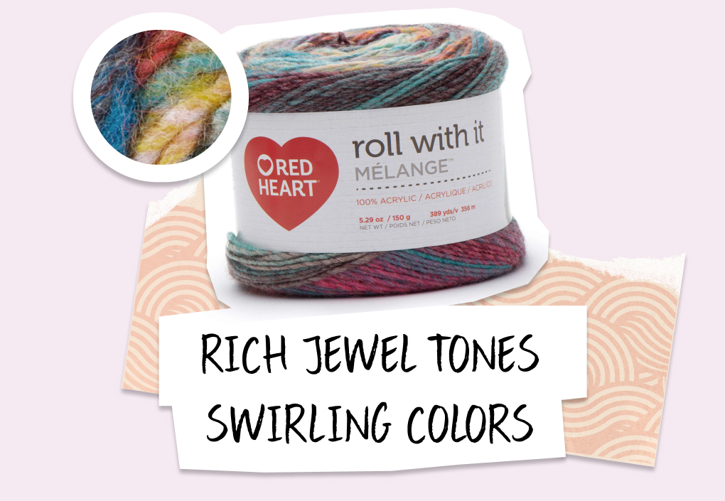 Shop Red Heart Roll With It Melange Yarn