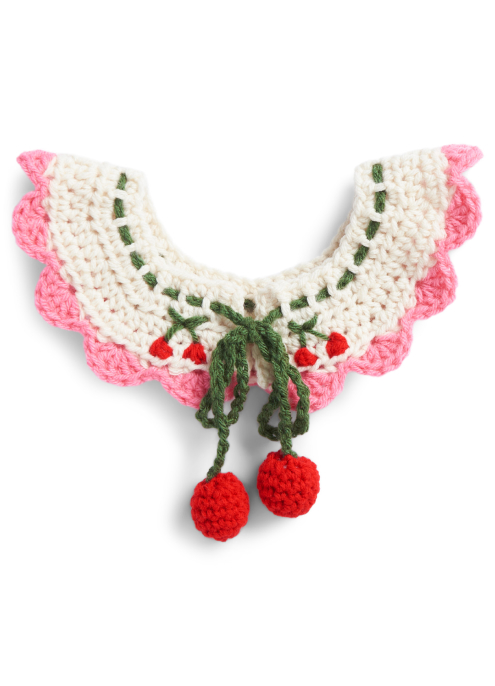 Cheery Cherry Crochet Collar Pattern