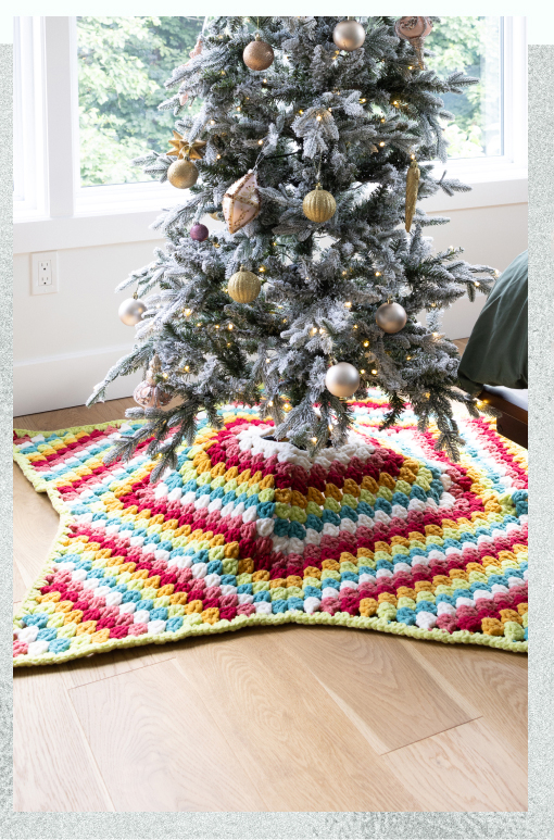 Crochet Star Tree Skirt Pattern