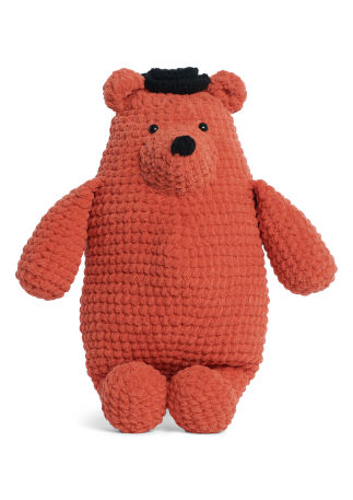 Big Crochet Bear in A Tiny Hat