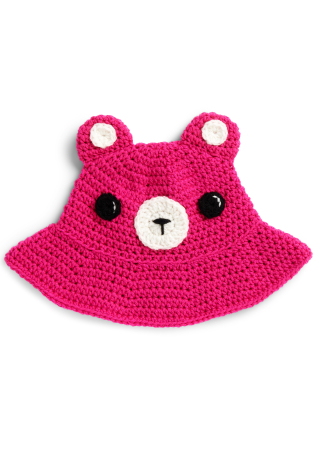 Teddy Bear Crochet Bucket Hat