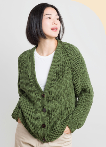 Shake it Up Knit Rib Cardigan Pattern