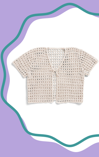 Download Crochet Mesh Beachside Cardigan