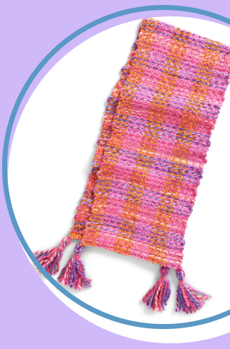 Gingham Weaving Scarf Pattern