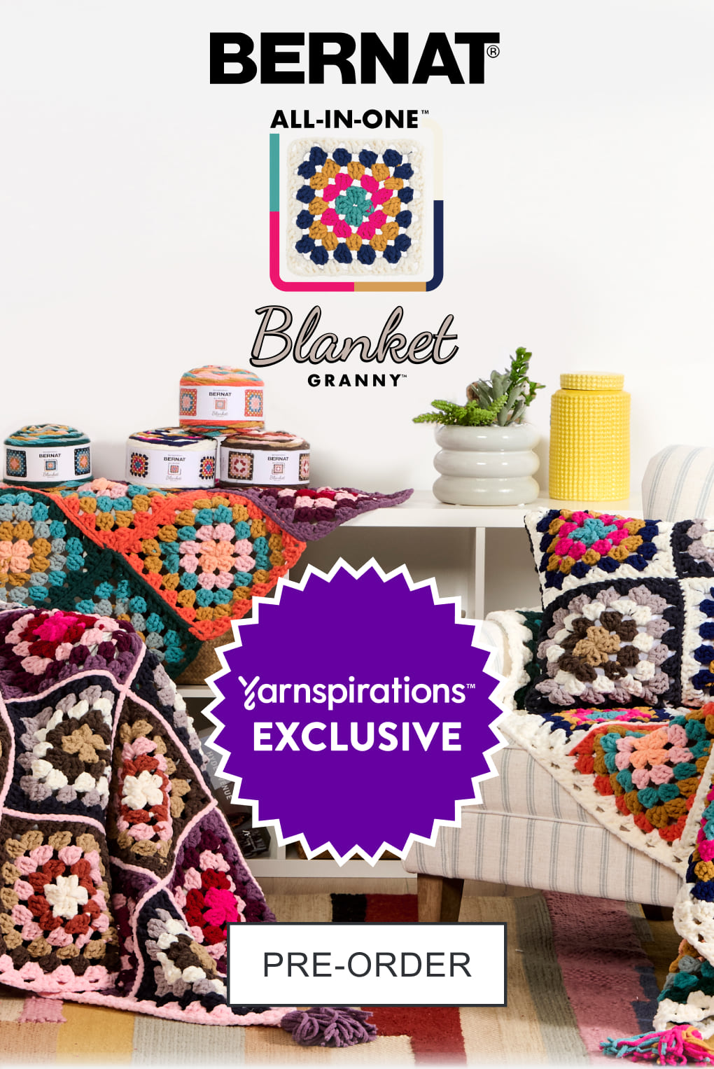 Pre-Order Bernat All-In-One Blanket Granny