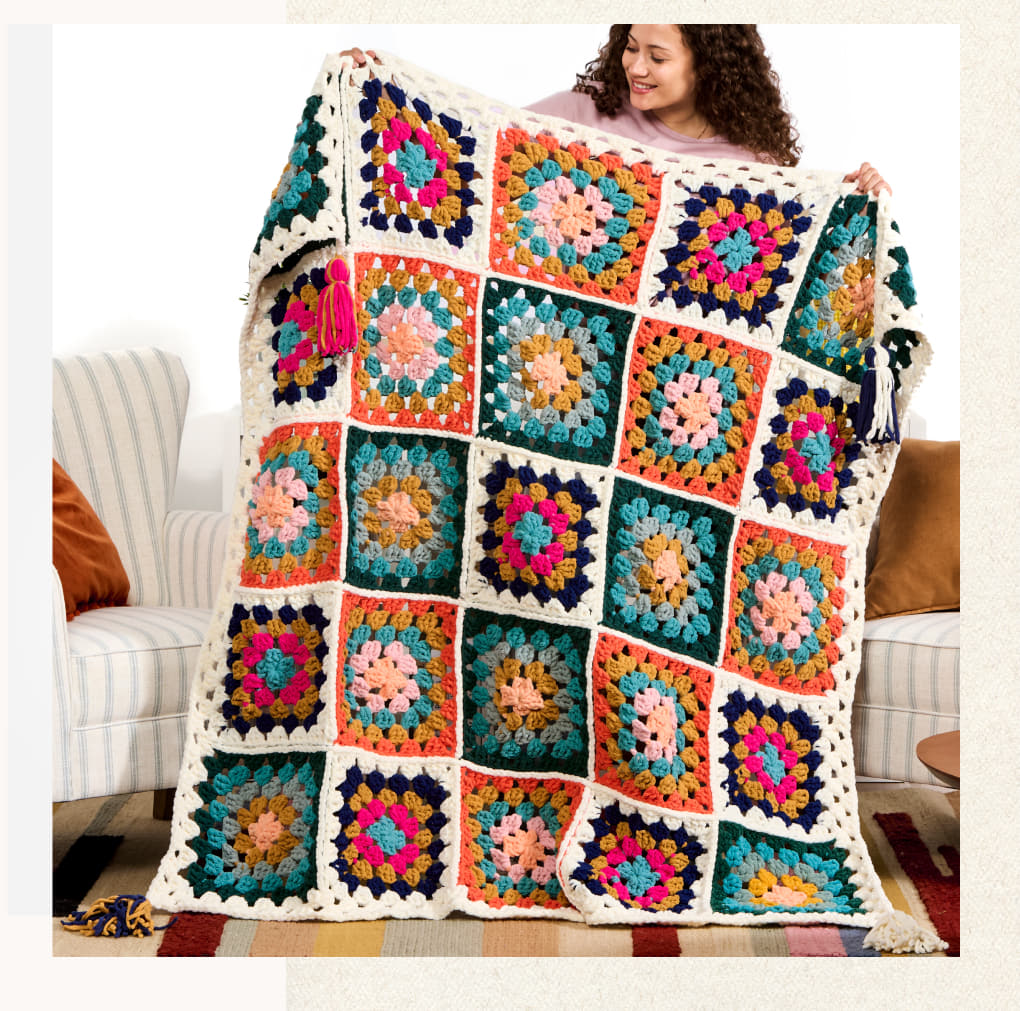 Free Pattern: Crochet Granny A-Go-Go Blanket Pattern