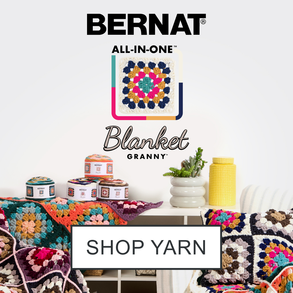 NEW Bernat All In One Blanket Granny