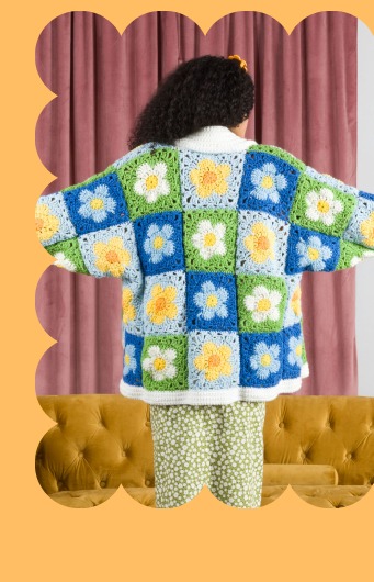 Cozy Posies Crochet Granny Cardigan Pattern