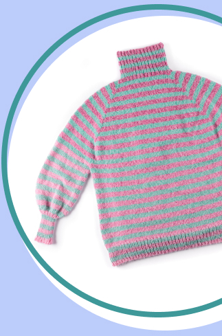 Striped Knit Pullover Pattern