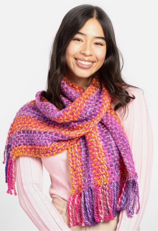 Striped Weaving Scarf Pattern