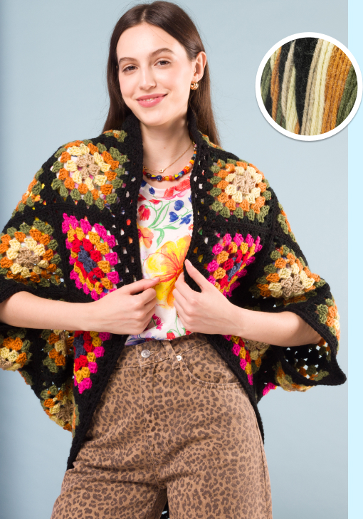 Free Crochet Granny Cocoon Cardi Pattern