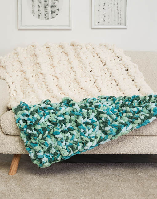 Free Dipped End Crochet Blanket