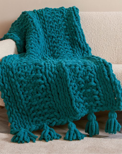 Free Garter Stripes Knit Blanket Pattern