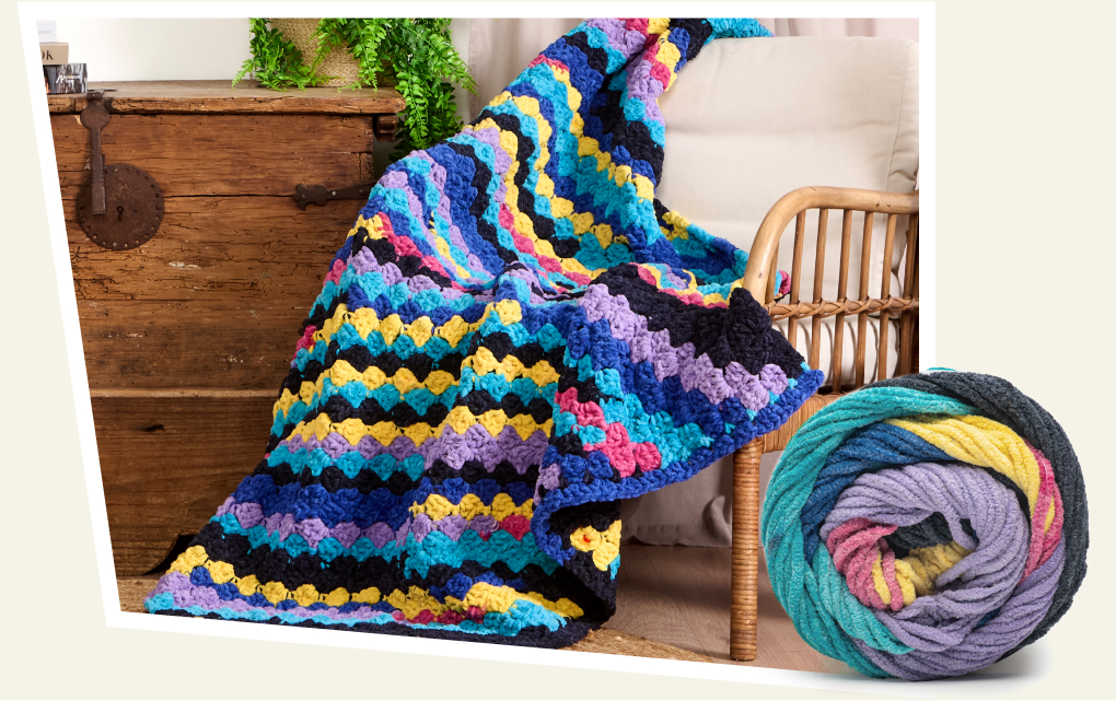 Cozy Colorburst Crochet C2C Blanket Pattern