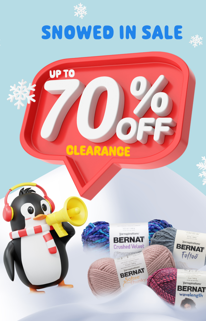 Snowed In Sale is On! Up to 70% Off Select Yarns