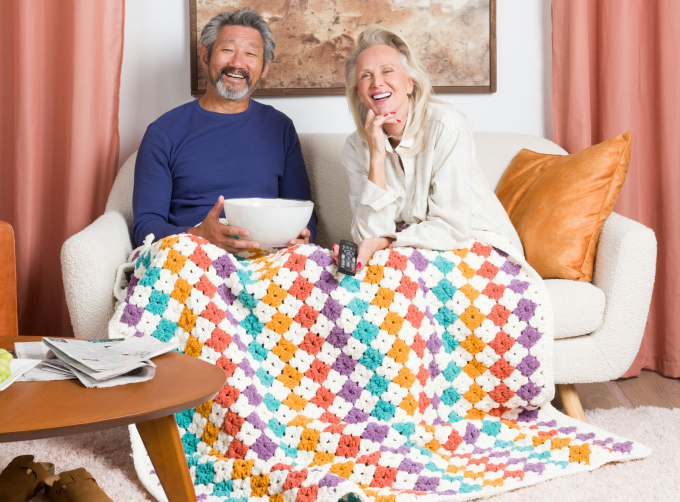 Free Diamond Delight Crochet Blanket Pattern