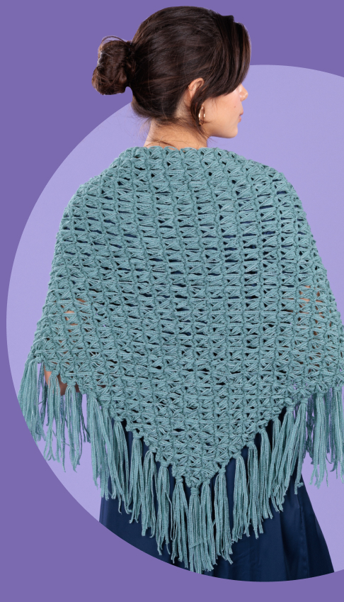 Free Crochet Broomstick Lace Shawl Pattern