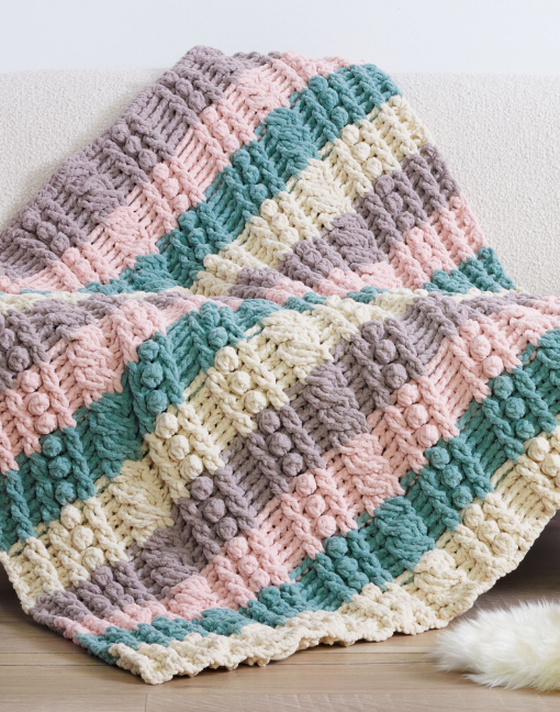 Free Crochet Puff Stitch Blanket Pattern