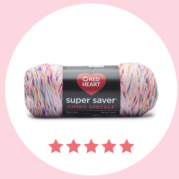 Save 40% Off Red Heart Super Saver Jumbo Speckle Yarn