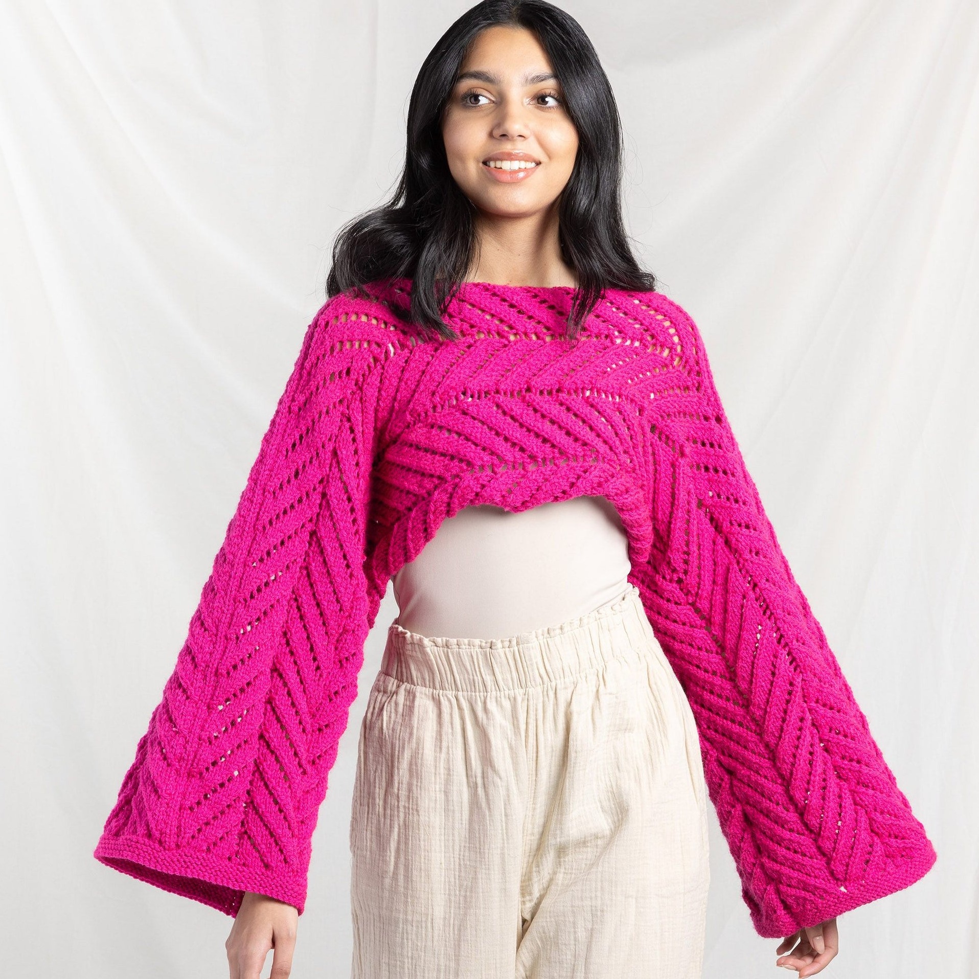 Free Sunray Panels Knit Shrug Pattern