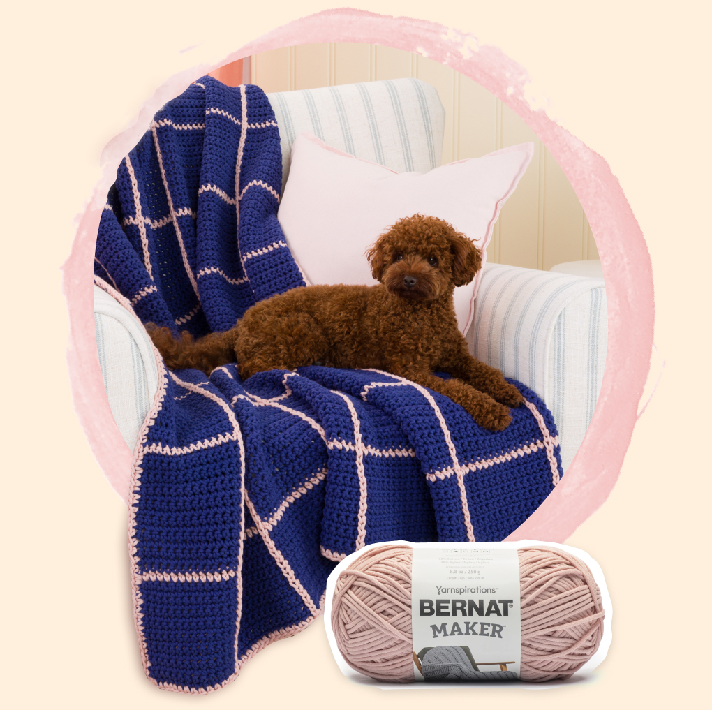 Crochet Dusk & Dawn Windowpane Blanket