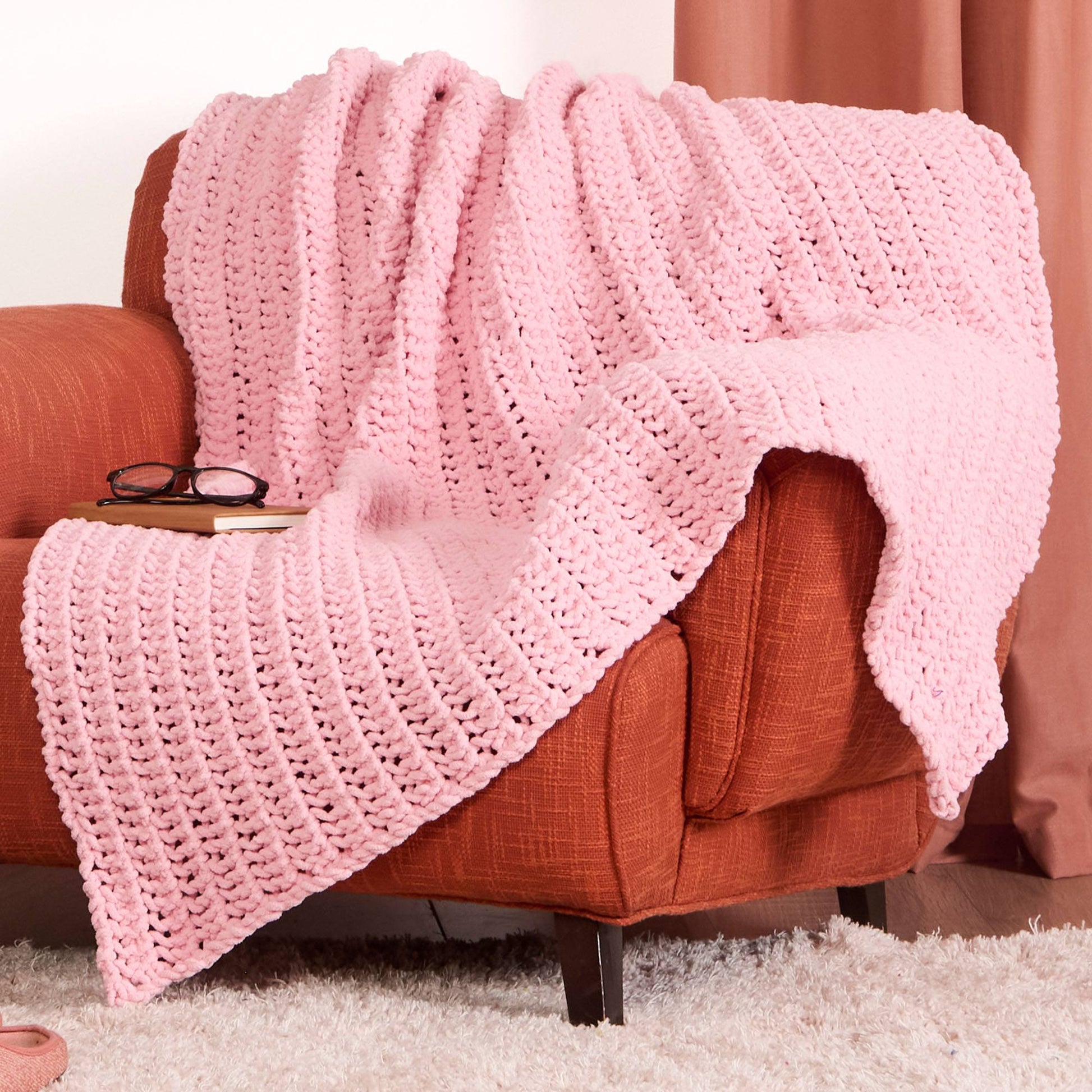 Bernat Beginner Eyelet Blanket Pattern