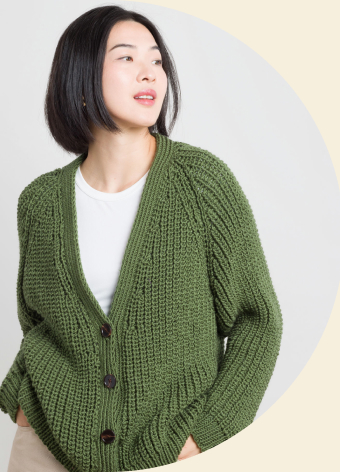 Shake It Up Rib Knit Cardigan Pattern