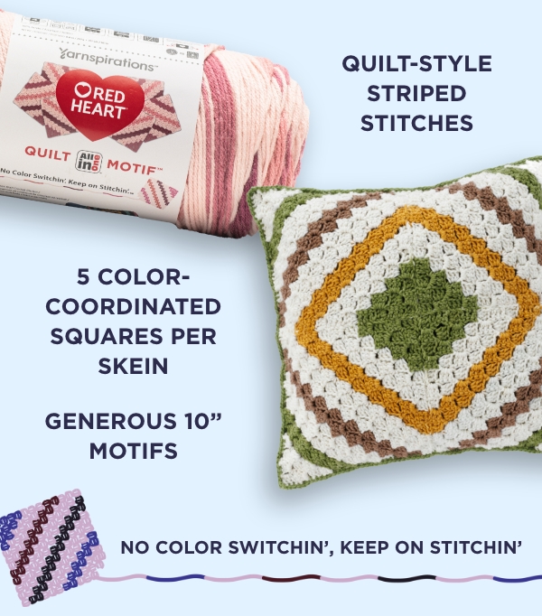 Red Heart All In One Quilt Motif Yarn