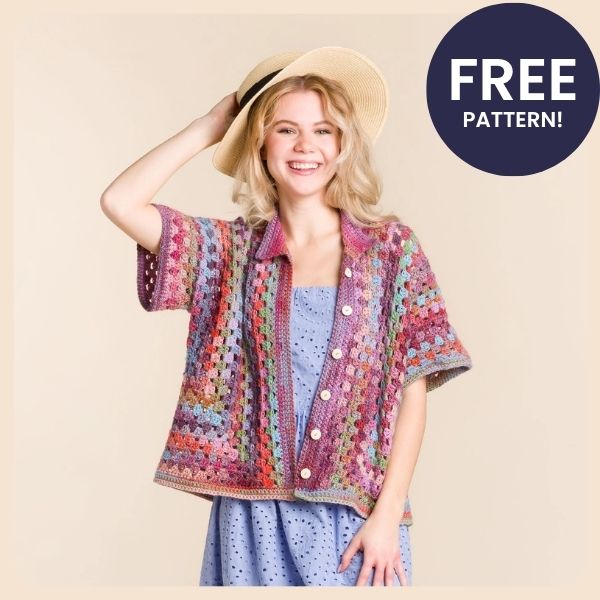 Crochet Granny Cabana Shirt - Free Pattern