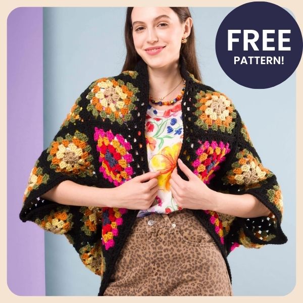 Crochet Granny Cocoon Cardi - Free Pattern
