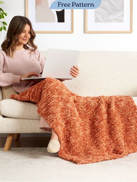 Crochet Ridges Throw Pattern