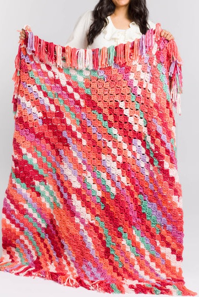 Caron From Here to There Crochet Blanket Pattern