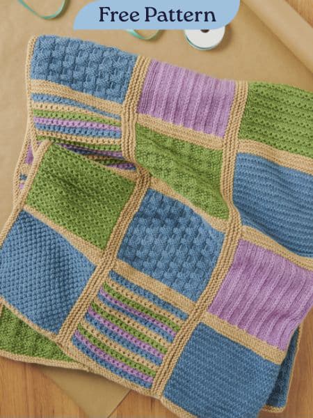 Red Heart Knit Collective Blanket