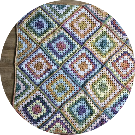 Crochet Granny Goes Random Blanket Pattern